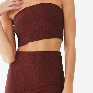 Party bundle!! 6 pieces!! 2 piece sets of 3 Glitter sparkle top and skirt size L